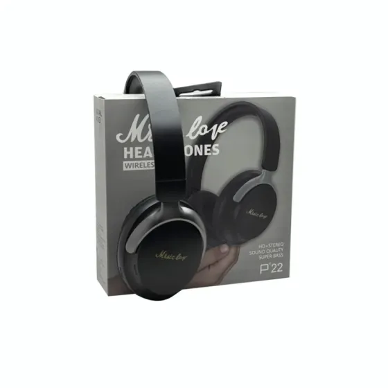 Უსადენო ყურსასმენი Music Headphone P22 Black GIN-6954700000225 თბილისი
