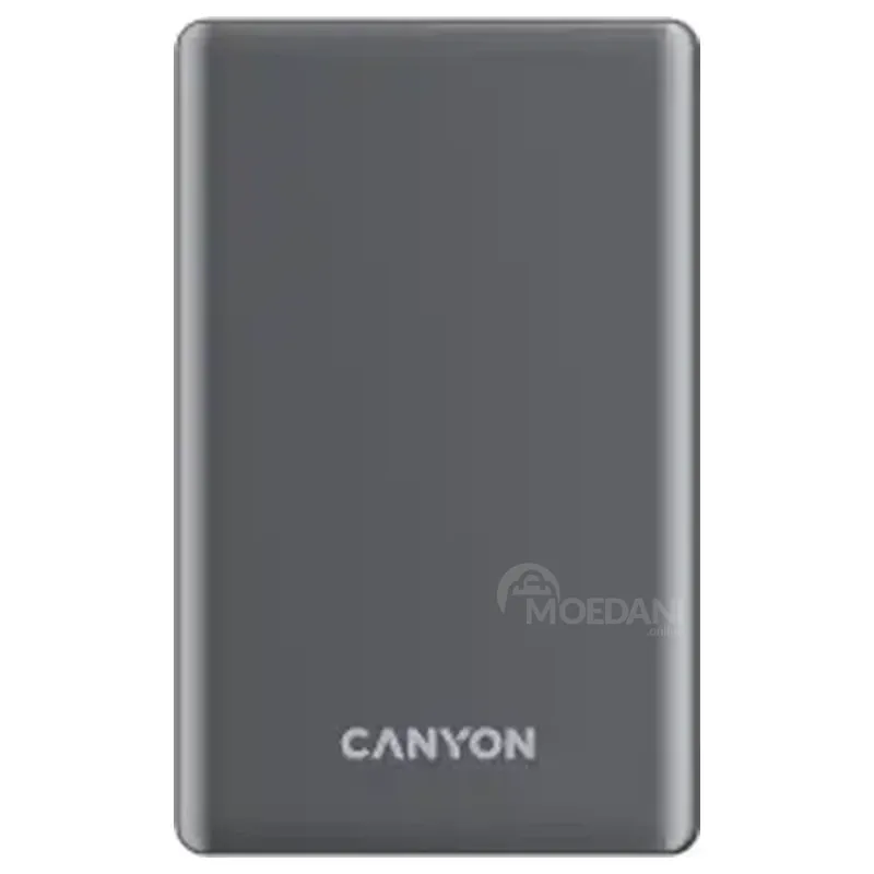 Პორტატული დამტენი Power Bank Canyon Oncharge 510 10000 MAH Magsafe PD 20W მუქი ნაცრისფერი (CNS-Cpb51 თბილისი - photo 1