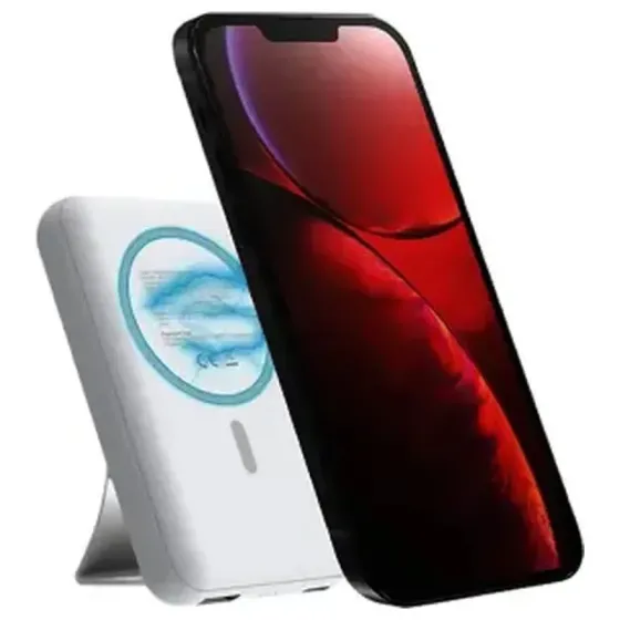 Პორტატული დამტენი Power Bank Celly MAG 15W Magsafe თეთრი თბილისი