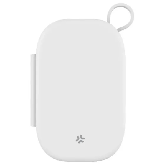 Პორტატული დამტენი Celly Magsafe Charge Pocket 3In1, 15W უსადენო დამუხტვით, თეთრი თბილისი