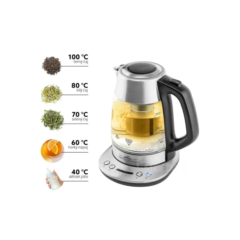 Электрический чайник ETA Crystela Premium Eta915390000 серебристый Тбилиси - изображение 4