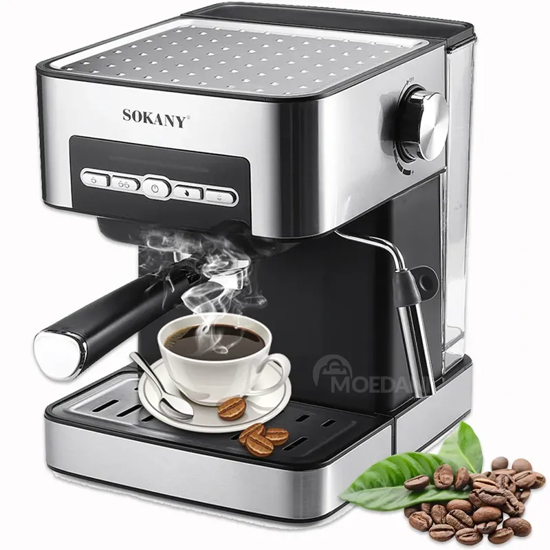 Ესპრესოს ყავის აპარატი Sokany SK-6862 (850 W) გარანტიით თბილისი - photo 1