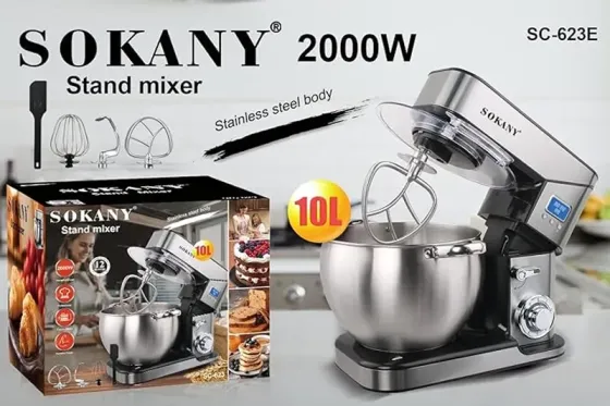 Sokany SC-623E სტაციონალური მიქსერი თასით წარმოადგენს პროფესიონალურ ტექნიკას თბილისი