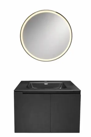 Აბაზანის ავეჯის კომპლექტი V02424-9080Mmb+J511 სარკე LED განათებით თბილისი