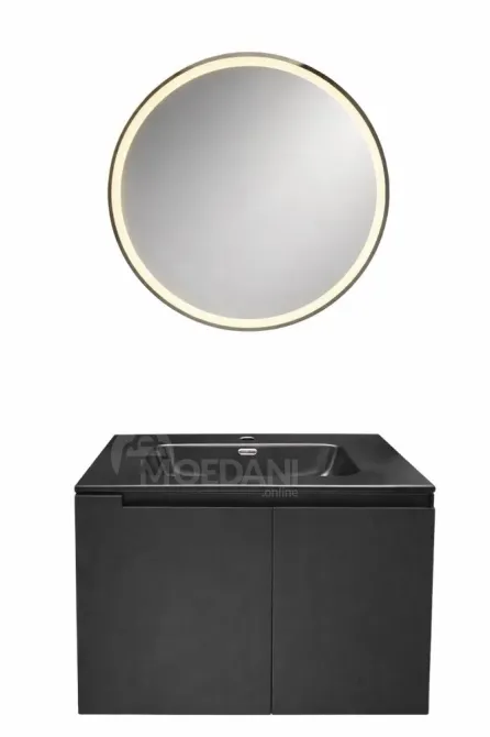 Აბაზანის ავეჯის კომპლექტი V02424-9080Mmb+J511 სარკე LED განათებით თბილისი - photo 1