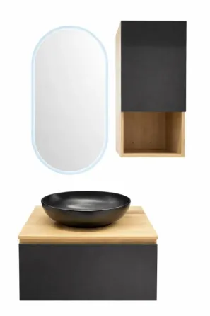 Აბაზანის ავეჯის კომპლექტი V0342624-70/78166Mb/C3072624 სარკე LED განათებით თბილისი