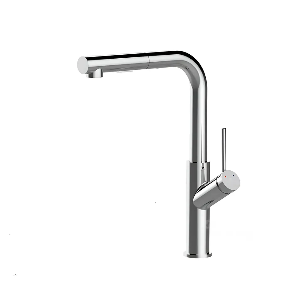 Სამზარეულოს ონკანი გამოსაწევი ხორთუმით Rubineta Bona-35 Chrome თბილისი - photo 1