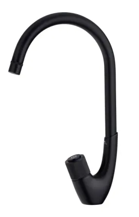 Სამზარეულოს ონკანი Rubineta Swan-33 BK Black ჯოისტიკით თბილისი