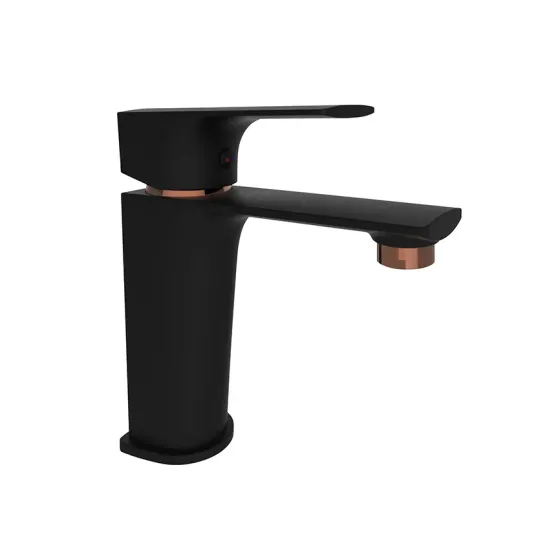 Ხელსაბანის ონკანი Rubineta Modena 18 BK RG შავი თბილისი