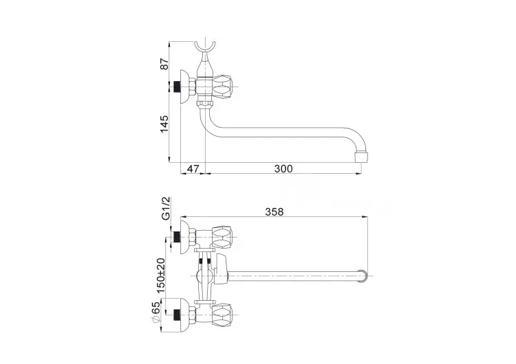 Შემრევი ონკანი Rubineta R1Sk02 თბილისი - photo 2