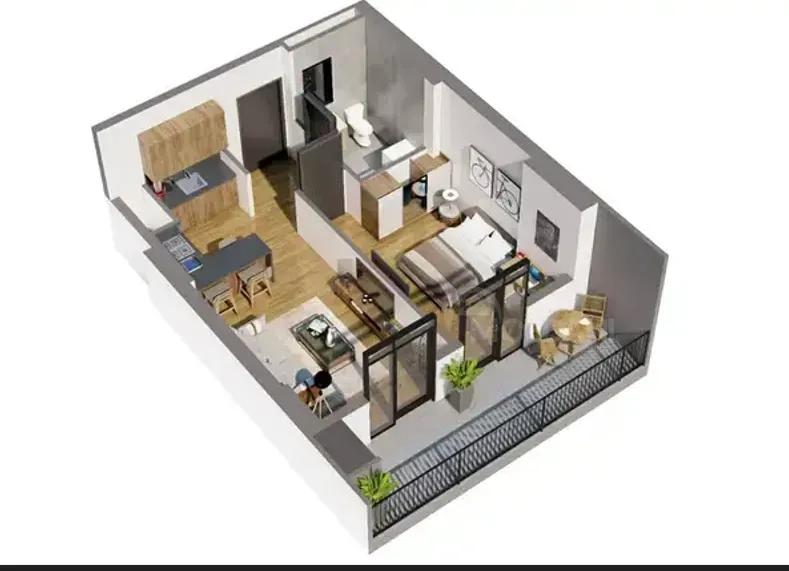 Продам 2-комн. квартиру 57м² 18/26 эт. Тбилиси - изображение 4