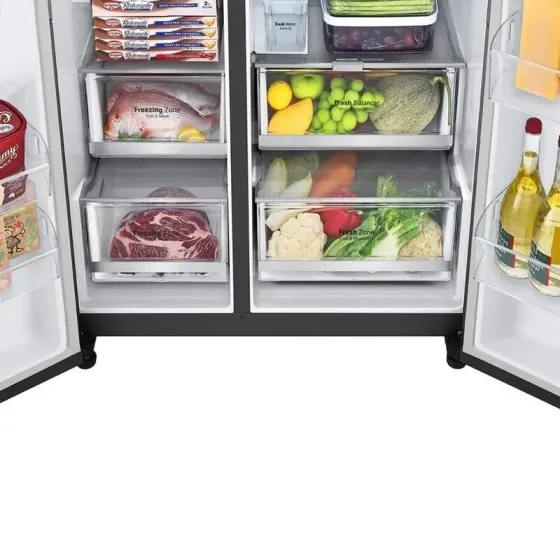 Холодильник LG GR-X267Cqew.Amcqmer (без системы No Frost, 617 л), черный. Тбилиси