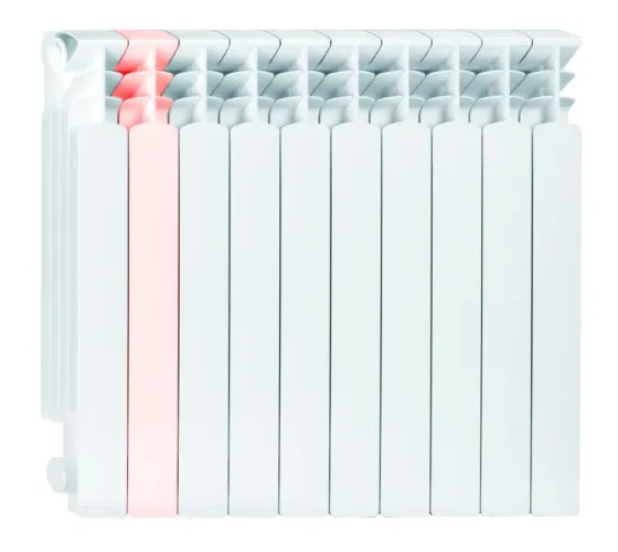 Алюминиевый секционный радиатор Karado HF-500A4 белого цвета Тбилиси