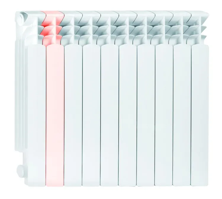 Алюминиевый секционный радиатор Karado HF-500A4 белого цвета Тбилиси - изображение 1