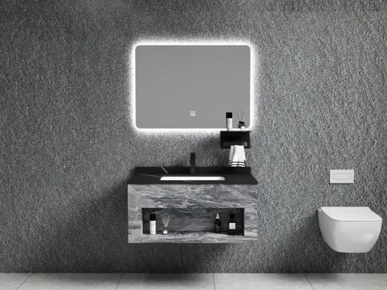 Комплект мебели для ванной комнаты с зеркалом Layla из нержавеющей стали Fyb001-80 Sw01 Тбилиси