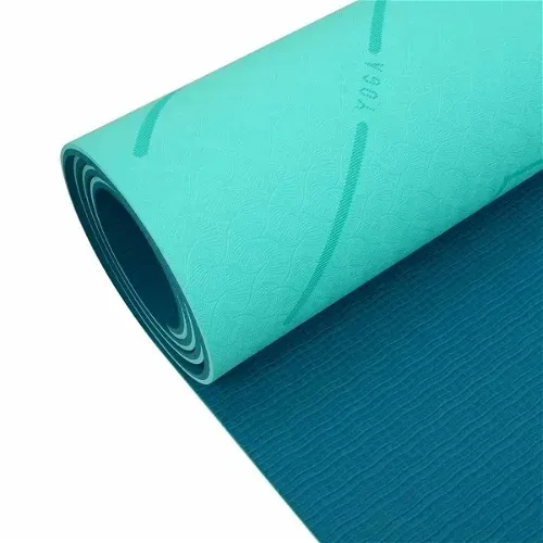 Коврик для йоги LifeFit Relax Duo 183x58x0.6 см, бирюзовый. Тбилиси