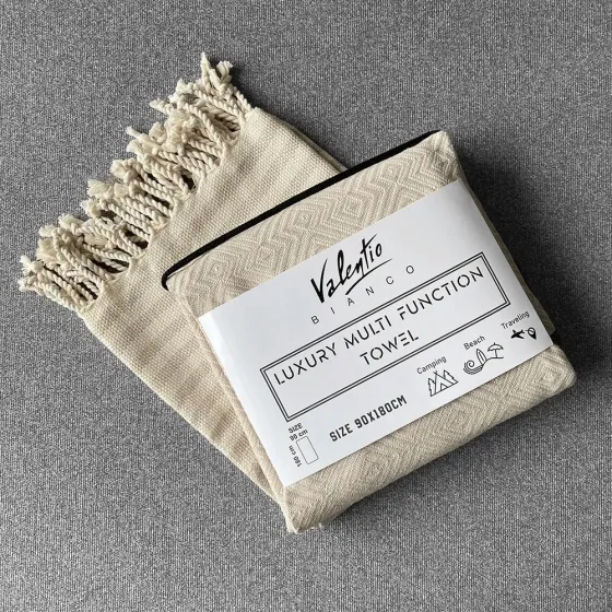 Multifunctional plaid in beige color 90x180 cm Tbilisi