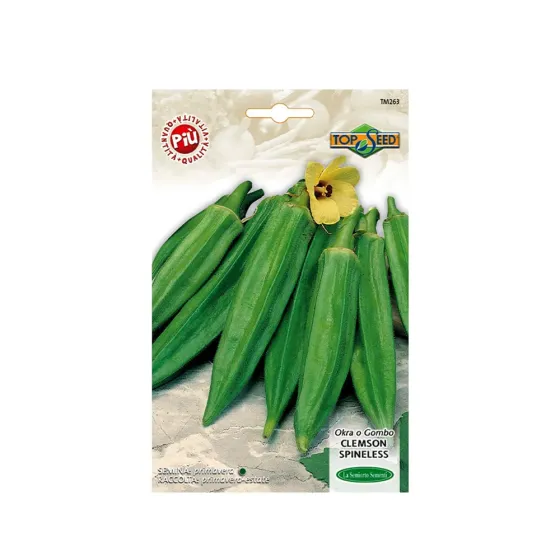 Ბამიას თესლი Okra O Gombo Clemson Spineless 263Tm-OrtoTs თბილისი