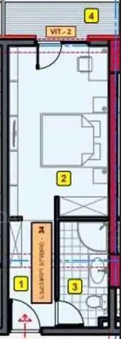 Продам 1-комн. квартиру 24.6м² 3/12 эт. Тбилиси - изображение 2