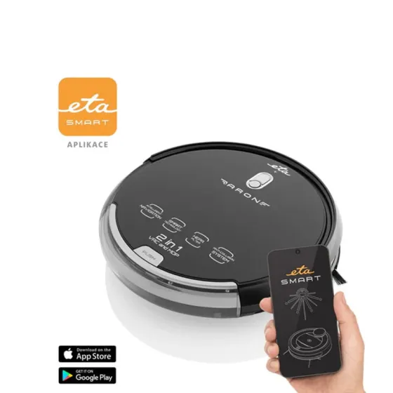 Რობოტი მტვერსასრუტი ETA 251290000 Aron Robotic Vacuum Cleaner With Smart Application Black თბილისი
