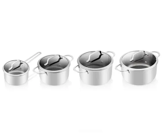 Stainless Steel Kettle Set ETA 192990000 Honeycomb (4pcs) Silver Tbilisi