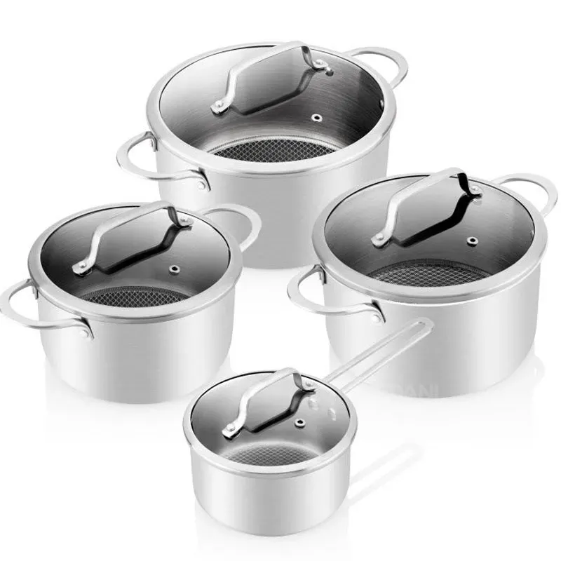Stainless Steel Kettle Set ETA 192990000 Honeycomb (4pcs) Silver Tbilisi - photo 1