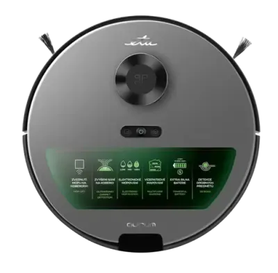 Რობოტი მტვერსასრუტი Aurum Robotic Vacuum Cleaner With Smart Application Black თბილისი
