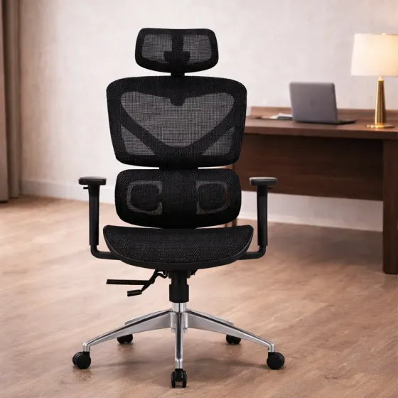 Office chair lpha-H Black frame Tbilisi