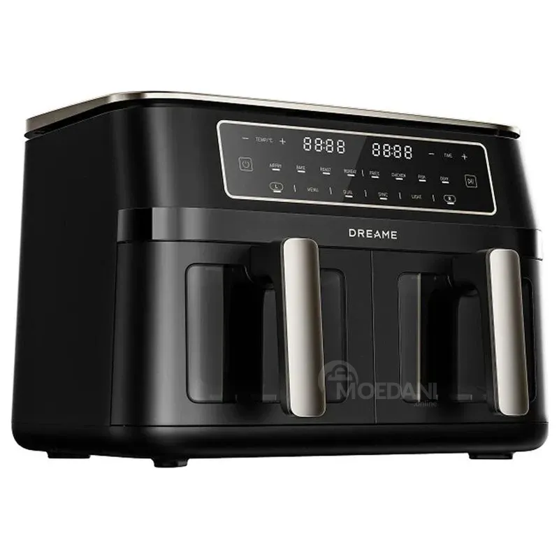 Аэрофритюрница с двумя отделениями Dreame AIR Fryer Dz30, 11 литров, черная. Тбилиси - изображение 2
