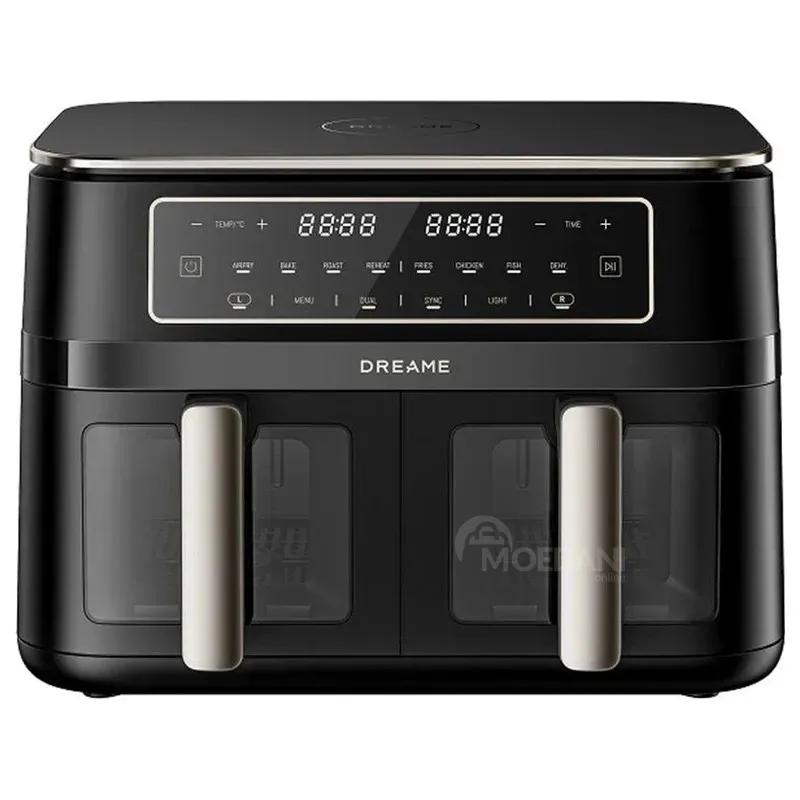 Аэрофритюрница с двумя отделениями Dreame AIR Fryer Dz30, 11 литров, черная. Тбилиси - изображение 1