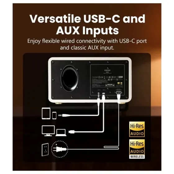 Проводная колонка Edifier S300 80 Вт WI-FI Bluetooth, бежевая. Тбилиси