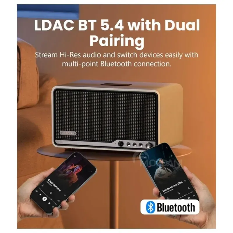 Უსადენო დინამიკი Edifier S300 80W WI-FI Bluetooth კრემისფერი თბილისი - photo 4