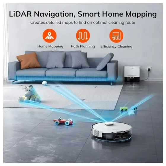 Რობოტი მტვერსასრუტი მშრალი და სველი წმენდით Ilife A30 PRO, 5000Pa, Lidar თბილისი