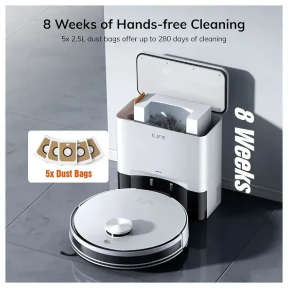 Რობოტი მტვერსასრუტი მშრალი და სველი წმენდით Ilife A30 PRO, 5000Pa, Lidar თბილისი