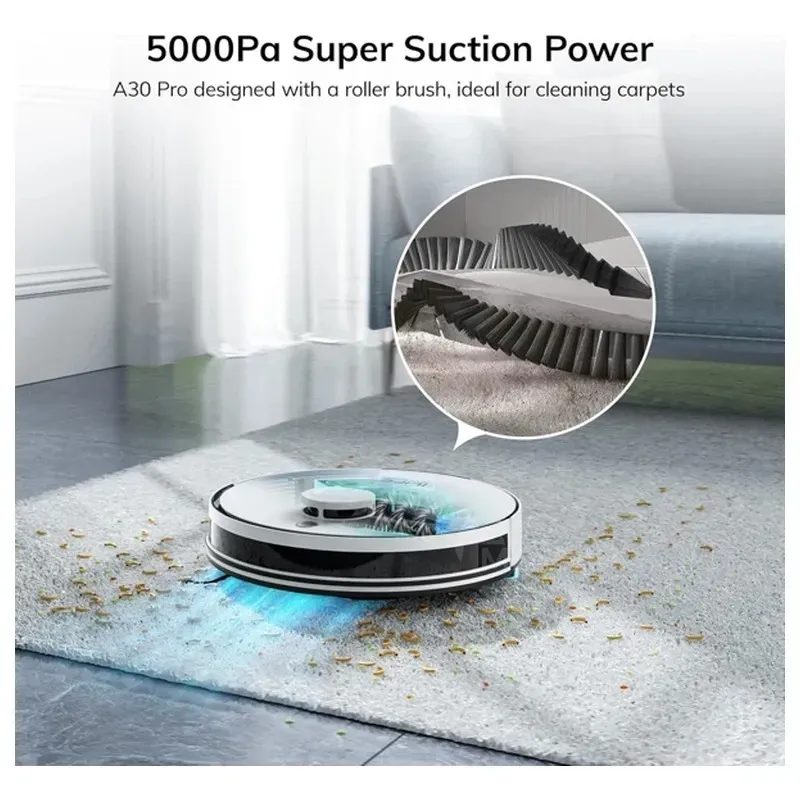 Რობოტი მტვერსასრუტი მშრალი და სველი წმენდით Ilife A30 PRO, 5000Pa, Lidar თბილისი - photo 5