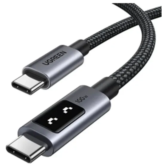 USB Cable Fast Charging Ugreen UNO L509 (35501) 100W Type-C TO Type-C 1m Black/Gray Tbilisi