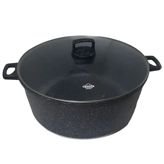 Გრანიტის ქვაბი Uakeen VK-329 (23 L, 46 CM) Black თბილისი