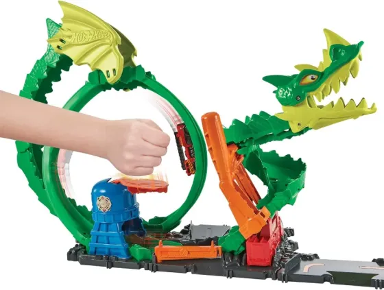 Სათამაშო ნაკრები Mattel Hdp03 HOT Wheels City Dragon Drive თბილისი