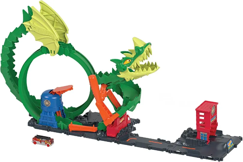 Სათამაშო ნაკრები Mattel Hdp03 HOT Wheels City Dragon Drive თბილისი - photo 1