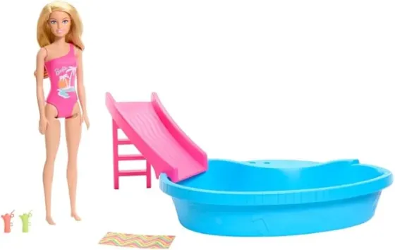 Ბარბის სათამაშო ნაკრები Mattel Hrj74, Barbie Pool With Doll თბილისი