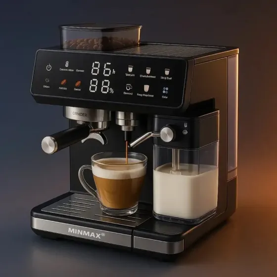 MinMax MNC-5710 ყავის აპარატი უნიკალური კომბინაციაა ელეგანტური დიზაინისა და მაღალის სიმძლავრის. თბილისი