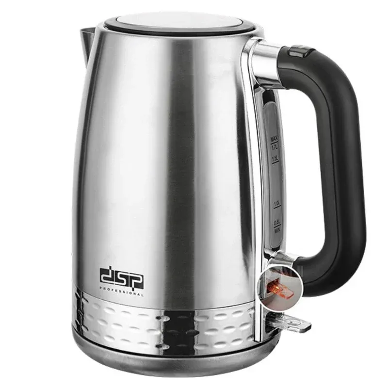 Электрический чайник DSP Kk1167 (1500 Вт, 1,7 л), серебристый. Тбилиси - изображение 2