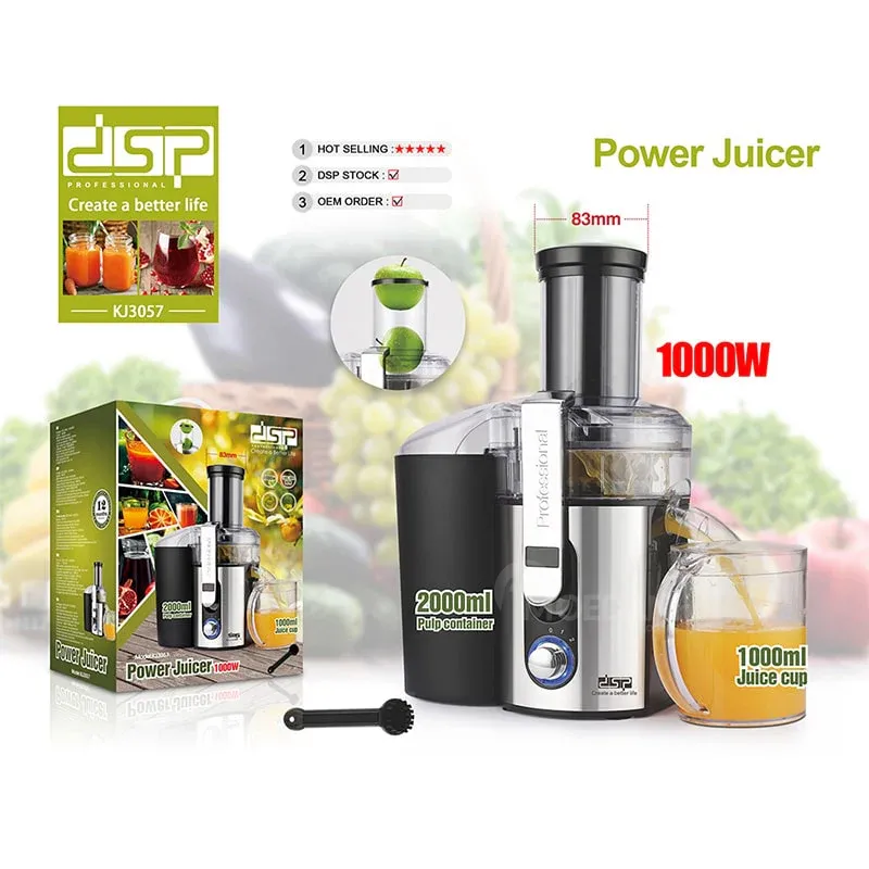 Juicer DSP Kj3057 (1000 W, 220 V) Black Tbilisi - photo 2