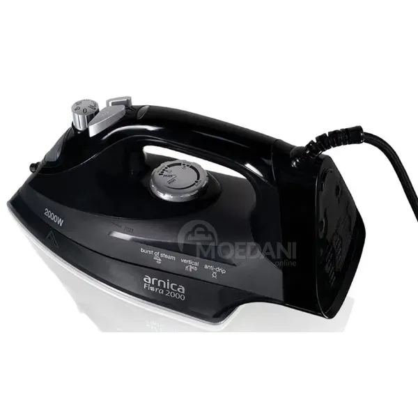 Ორთქლის უთო Arnica Ut61044, 2000W, Steam Iron, Black თბილისი - photo 3