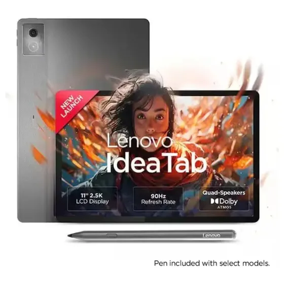 Პლანშეტი Lenovo Idea TAB 11" 2.5K 90Hz 8GB 128Gb LTE Luna Grey სტილუსით და ქეისით თბილისი