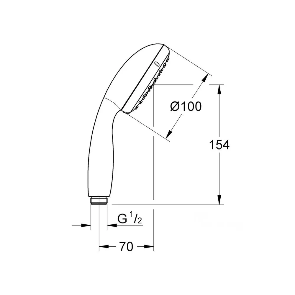 Საშხაპე ყურმილი Vitalio Go 100 Chrome თბილისი - photo 4