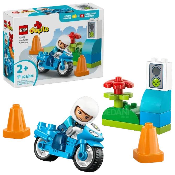 Lego Duplo 10471 Blue Police Motorcycle Tbilisi - photo 1