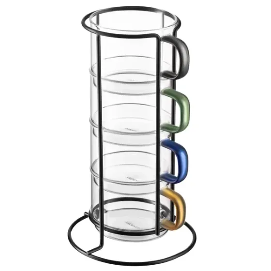 Набор чашек Ardesto Ar2635Bs, 0,35 л, 4 шт., прозрачный. Тбилиси