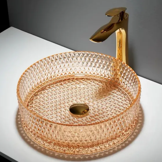 Стеклянный умывальник Gl01D-CP Тбилиси