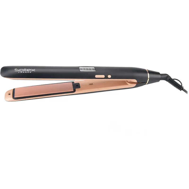 Თმის უთო კერამიკის ფირფიტით Sollex SL 724 (50 W) შავი თბილისი - photo 1